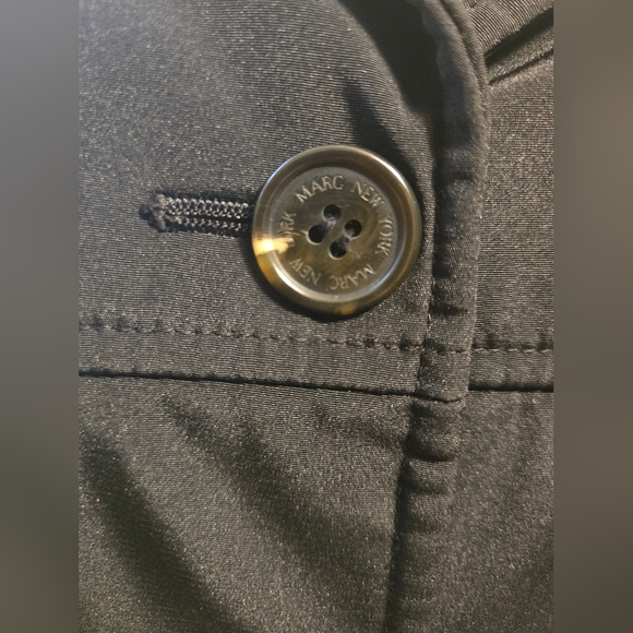 Marc New York Black Trench Coat with Tailored Design - Picture 3 of 9